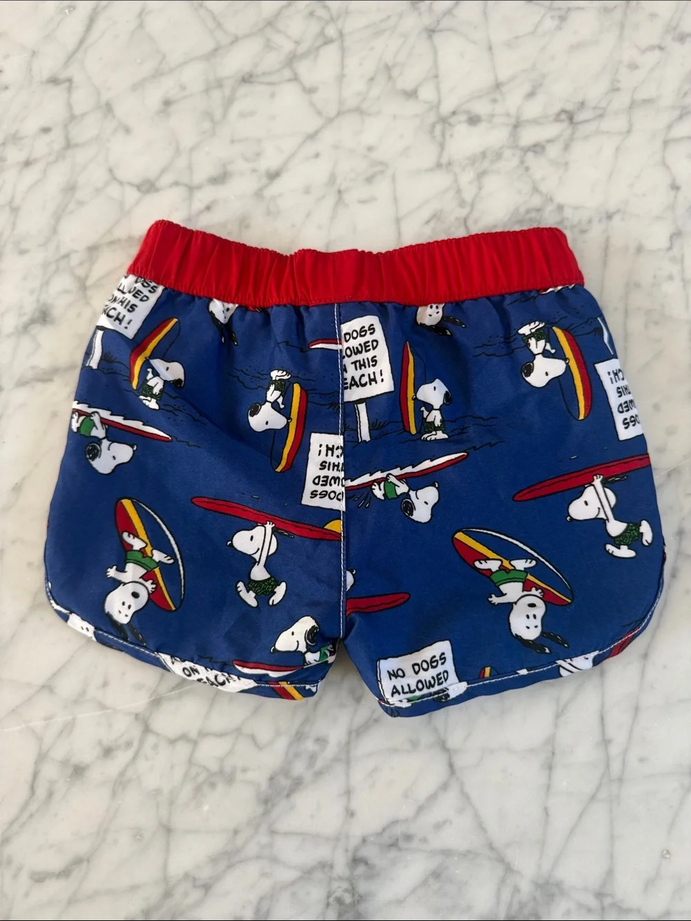 Hanna Anderson Peanuts Snoopy Swim Trunks Sz 70cm 6-12 Mo